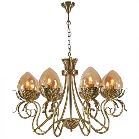 Подвесная люстра Lumien Hall Olivi 3304/8H-ABPAB-AM