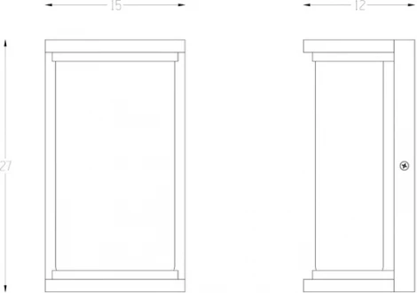 Настенный уличный светильник Arte Lamp Atlantis A2313AL-1BK (LED, 220V, IP44)