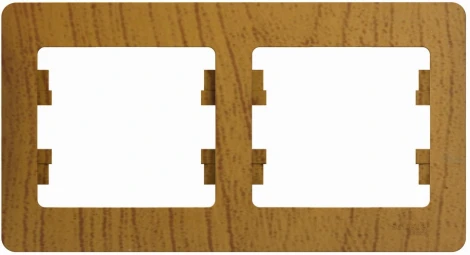 Рамка на 2 поста (дуб) Systeme Electric Glossa GSL000502