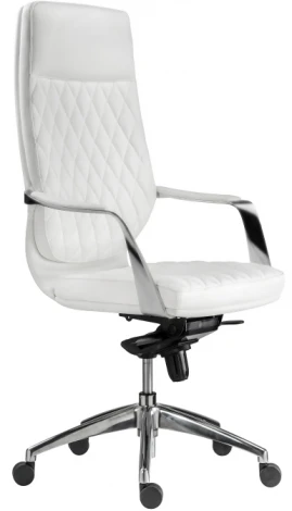 Компьютерное кресло Woodville Isida white / satin chrome 15427