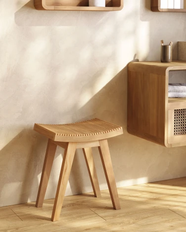 Полка La Forma (ex Julia Grup) Shamel (Дерево,Тик)