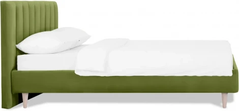 Кровать Queen II Sofia L 1600 ОГОГО (арт.577447), (Ткань/Зеленый)