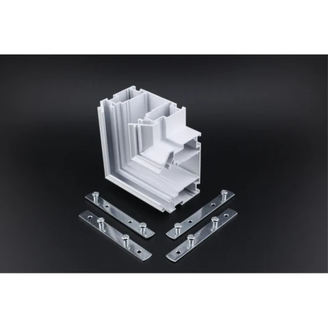 Соединитель угловой плоский для натяжного потолка Aployt Magnetic track 220 APL.0286.10.02