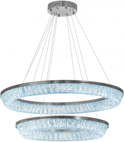 Подвесной светильник ярусный Lumina Deco LDP 6031-800-600 CHR (на тросе)