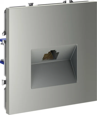 Розетка Ethernet RJ-45 (сталь) Voltum S70 VLS060105