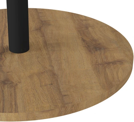 Стол журнальный Кат дуб вотан/черный Mebelik арт.008951