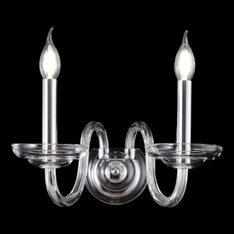 Бра Crystal Lux ARABESQUE AP2 CHROME (220V, подсвечник, свеча)
