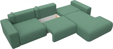 Диван угловой Лига-036 НПБ Классик Лонг правый угол Лига Диванов (Рогожка) арт.124679