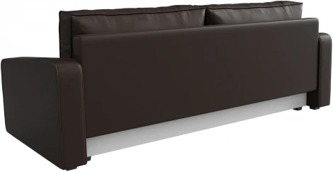 Диван прямой Лига-009 (Коричневый/Экокожа) Лига Диванов арт.118064