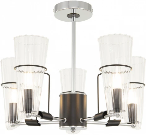 Потолочная люстра на штанге Arte Milano Napoli-328107 328107/5 CR.BK (220V)