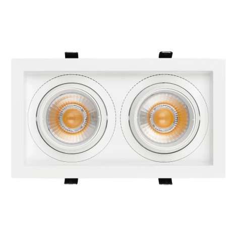 Встраиваемый светильник светодиодный MS-VORTEX-BUILT-S250x140-2x30W Warm3000 (WH-WH, 30 deg, 230V) (Arlight, IP20 Металл) 057766