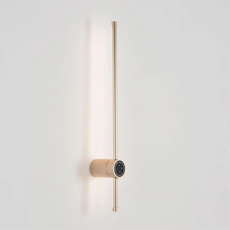 Настенный светильник светодиодный с диммером и сенсорным выключателем Lumion Bram 8311/14WL золотой, металл/силикон LED 14W 3000/4000/7000K 220V