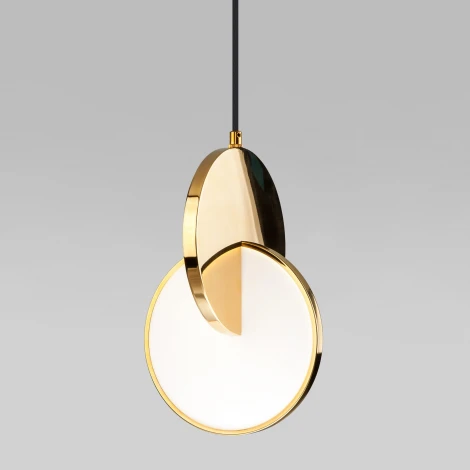 Подвесной светильник светодиодный Eurosvet Lang в стиле лофт 50225/1 LED золото (220V, на проводе)