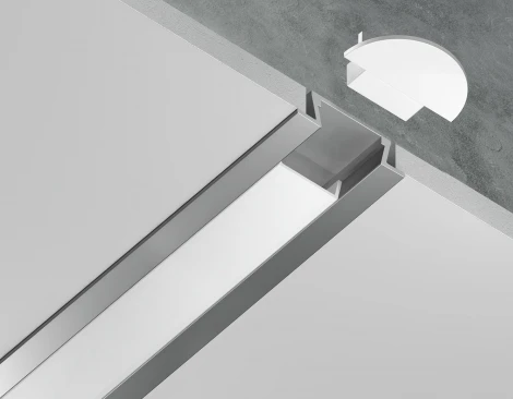 Алюминиевый профиль встраиваемый для светодиодной ленты до 11мм Ambrella Illumination GP1001AL