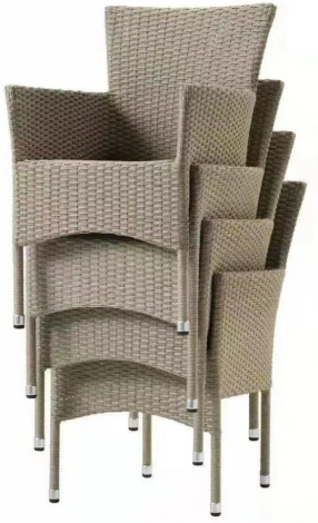 Плетеное кресло AM-196 Beige (Искусственный ротанг/Бежевый) Afina