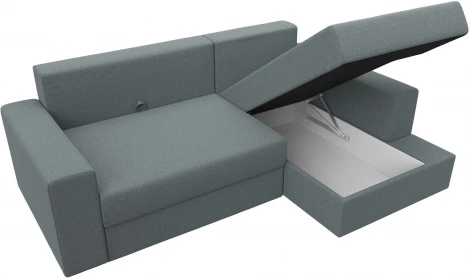 Диван угловой Майами правый угол (Серый/Рогожка) Лига Диванов арт.121159