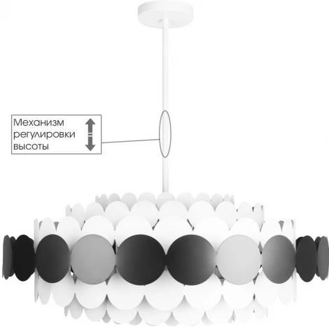 Потолочная люстра на штанге Loft It Juicy 10310/M Black (220V, круглые)