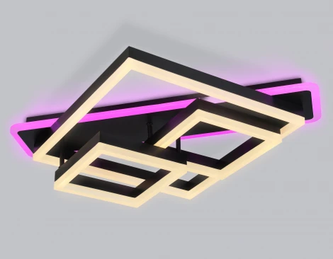 Потолочный светодиодный светильник с пультом Ambrella Acrylica Disk FA8533 (220V, умный дом - Smart Life)