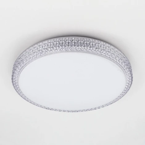 Потолочная люстра RGB Citilux Альпина CL718A40G (LED, 220V, пульт управления, управление смартфоном, голосовое управление, умный дом - Алиса, Маруся, Сири, круглые)