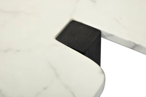 Журнальный стол Garda Decor 77IP-13012STOL/ZH (Черный/Белый мрамор)