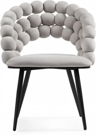 Стул на металлокаркасе Woodville Ball gray / black