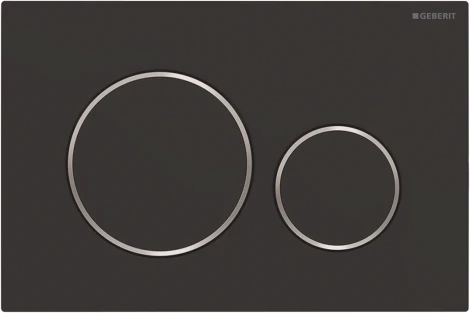 Кнопка смыва Geberit Sigma 20 115.882.14.1 черный матовый / хром глянцевый