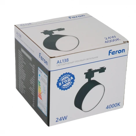 Трековый светильник однофазный светодиодный 24W 220V Feron AL138 51182