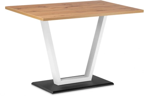 Стол на тумбе Notta Мичиган Лофт 110х70 25 мм дуб вотан / белый матовый 515301