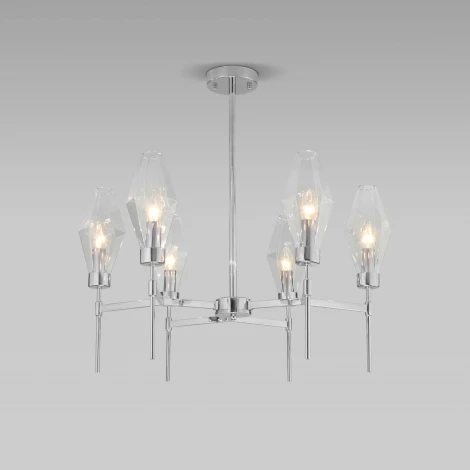 Потолочная люстра на штанге Eurosvet Prism 60143/6 хром (220V)