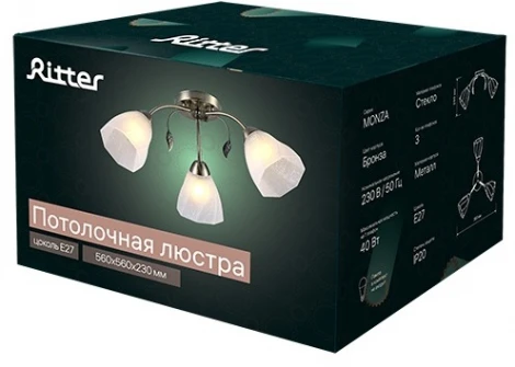 Потолочная люстра Ritter Monza 52539 4