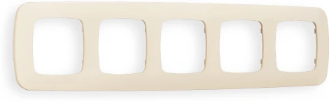 Рамка Ambrella Volt OMEGA Ecta (Бежевый матовый) 5-ая OF140335