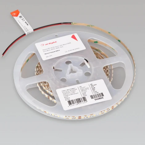 Светодиодная лента RZ-A120-6mm 24V Warm3000 (9.6 W/m, IP20, 2835, 5m) (Arlight, -) 040805