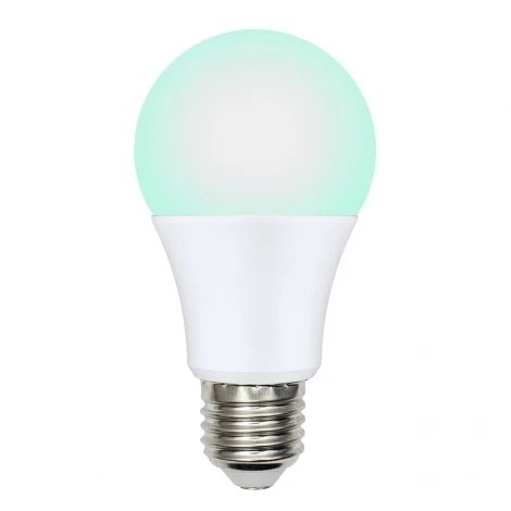 Лампочка светодиодная шар белая E27 9W Uniel LED-A60-9W/SCBG/E27/FR/DIM IP65 PLO65WH