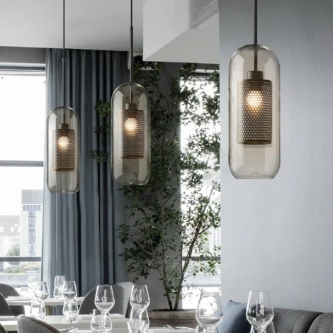 Подвесной светильник Catch Amber Pear S D25 By ImperiumLoft Catch-Amber01 (220V, на проводе, шар)