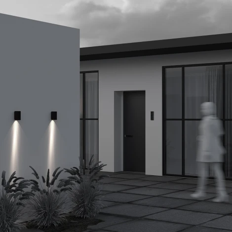 Уличный настенный светильник Maytoni Outdoor Shell O505WL-L3B3K