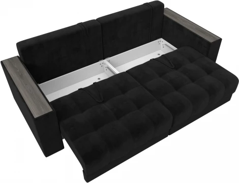 Диван прямой с декором Лига-049 НПБ Лига Диванов (Велюр) арт.128392