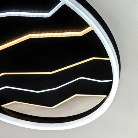 Потолочный светильник светодиодный с пультом с регулировкой цветовой температуры и яркости LED4U LED4U L1055-500 BK