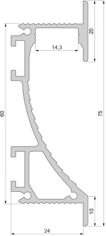 Профиль для светодиодной ленты EL-02-12 975496 Deko-Light