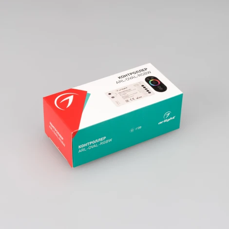 Контроллер ARL-OVAL-RGBW Black (5-24V, 4x4A, ПДУ Овал, RF) (IP20 Пластик) 032850 Arlight