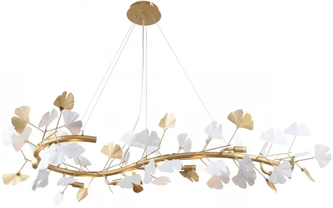 Подвесная люстра Favourite Ginkoa 4080-8P (220V, на тросе, листья)