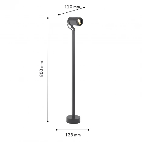Наземный уличный светильник Favourite Slit 4807-1F LEDx3W, 525LM, 3000K, IP65, included