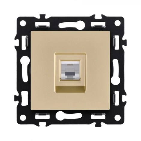 Розетка телефонная RJ11 золотой Kollinger Asthetik AS-019GD