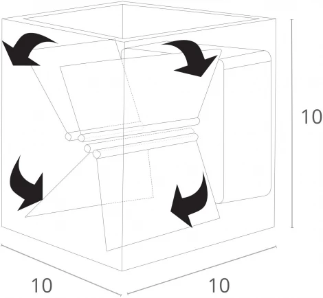 Архитектурная подсветка Arte Lamp Rullo A1414AL-1WH (LED, 220V, куб, IP54)