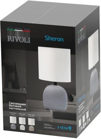 Интерьерная настольная лампа Rivoli Sheron 7044-503 (220V, выключатель, круглые)