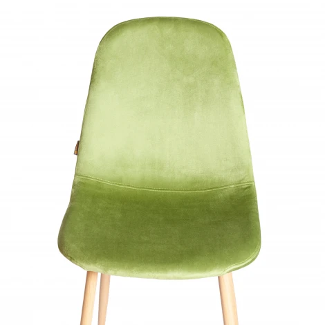 Стул Breeze/Бриз (мод. JSC-58)/2 шт. в упаковке велюр/металл, 44х53х86см, зеленый HLR54/натуральный (Комплект из 2 шт.) Tetchair 24492