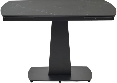 Стол M-City BALDE 120 MATT BLACK MARBLE SOLID CERAMIC / BLACK