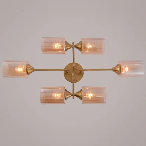 Потолочная люстра на штанге Reluce 19610-0.3-06 COPPER