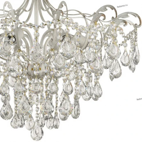 Подвесная люстра IDLamp Сristallo 298/6-Whitepatina