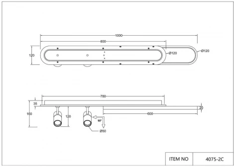 Натенно-потолочный светильник Favourite Planar 4075-2C (LED, 220V, пульт управления)