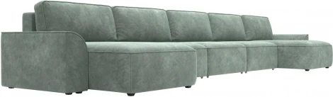 Диван п-образный Лига-048 НПБ МегаЛонг Лига Диванов (Велюр) арт.128321